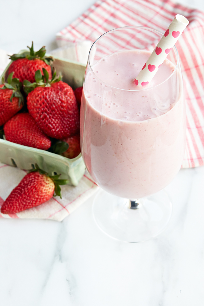 Strawberry Banana Tofu Smoothie
